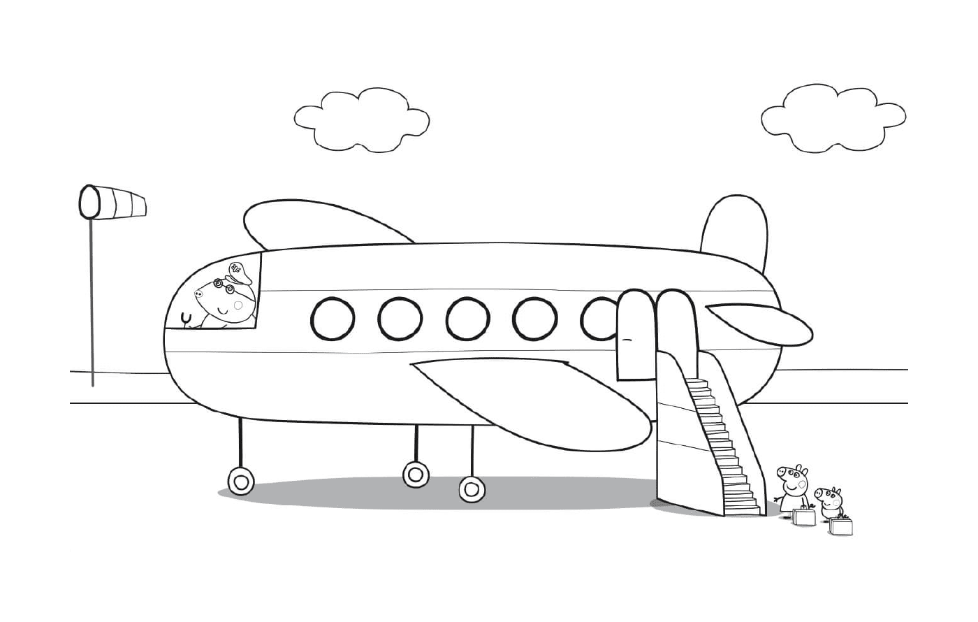  पेप्पा सूअर का परिवार हवाई जहाज़ से होता है 