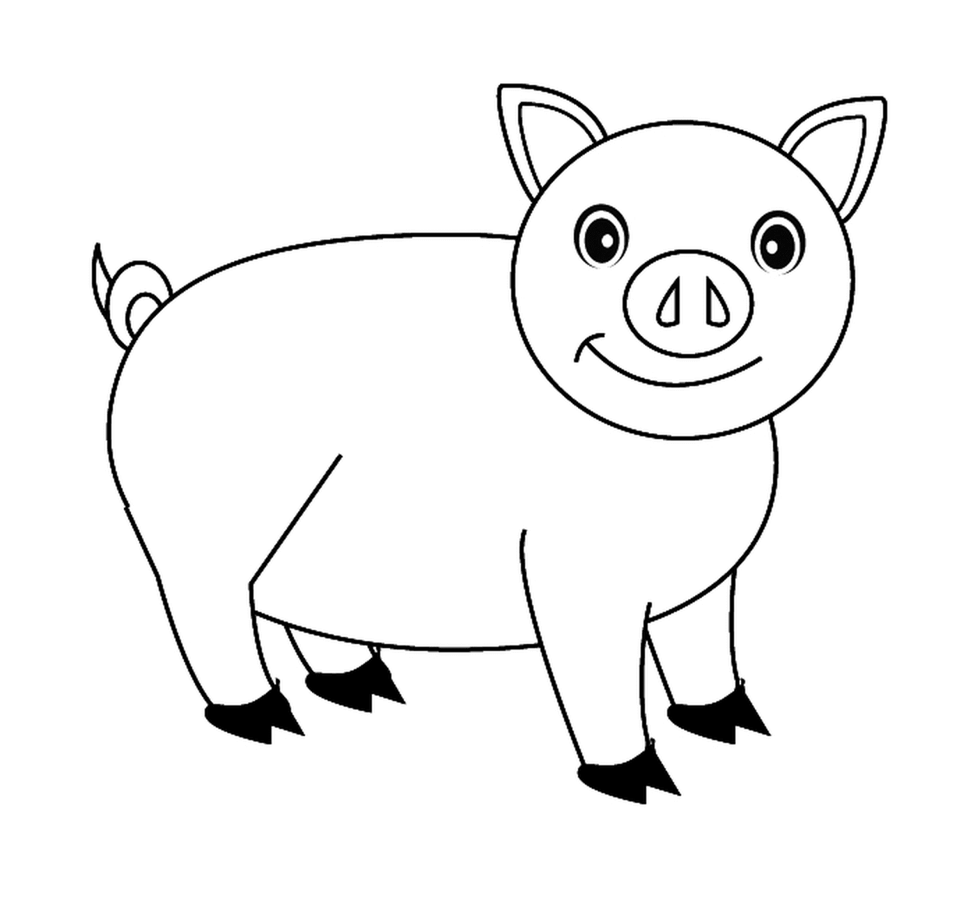  एक प्यारा सूअर 