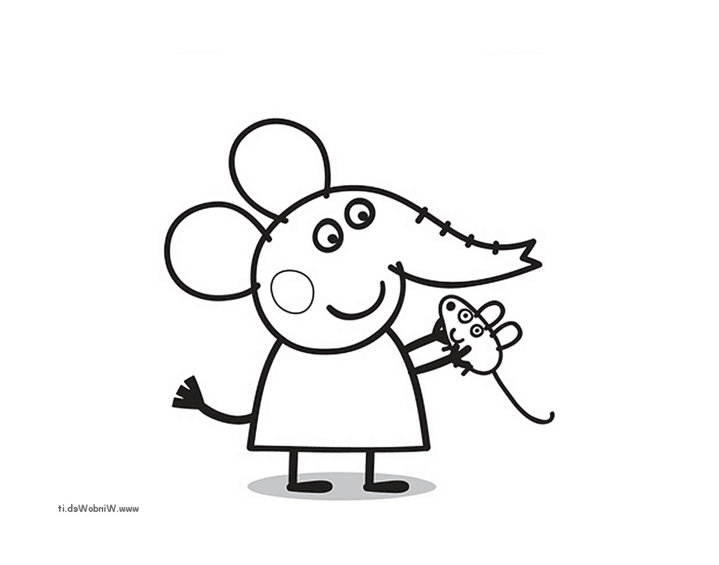  فتاة تحمل فأراً 