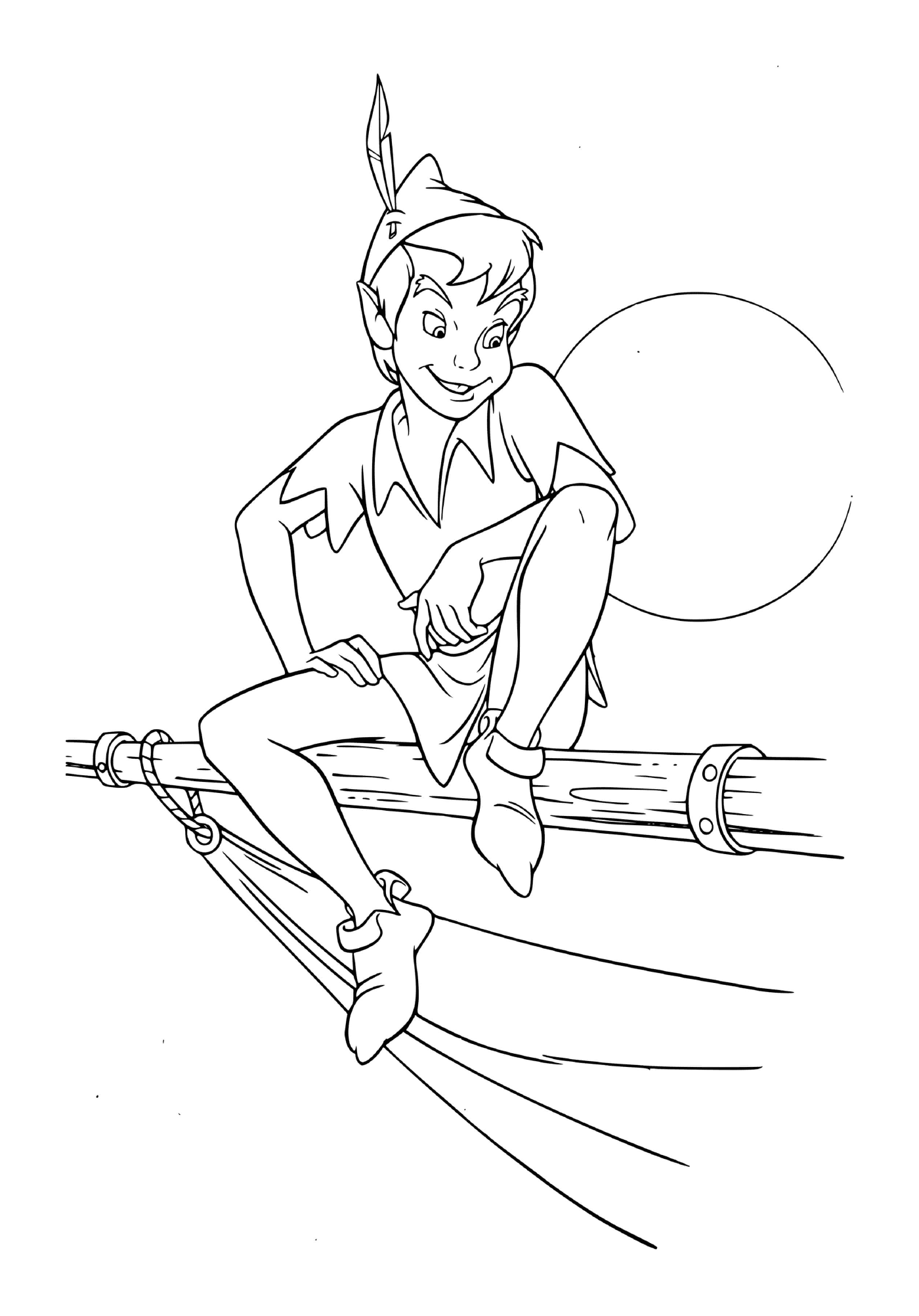  Peter Pan em barco, pôr do sol da Disney 