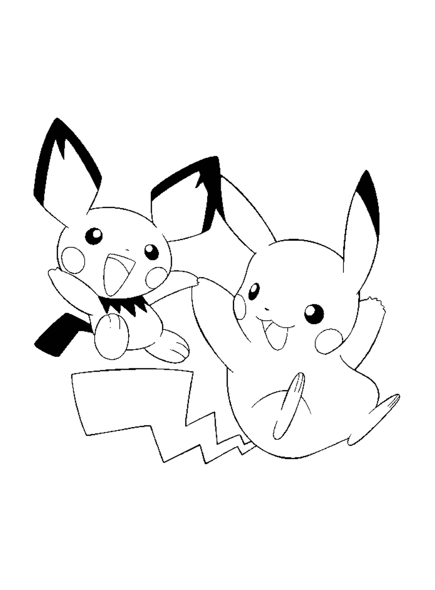  Pikachu e Pichu, amigos inseparáveis 