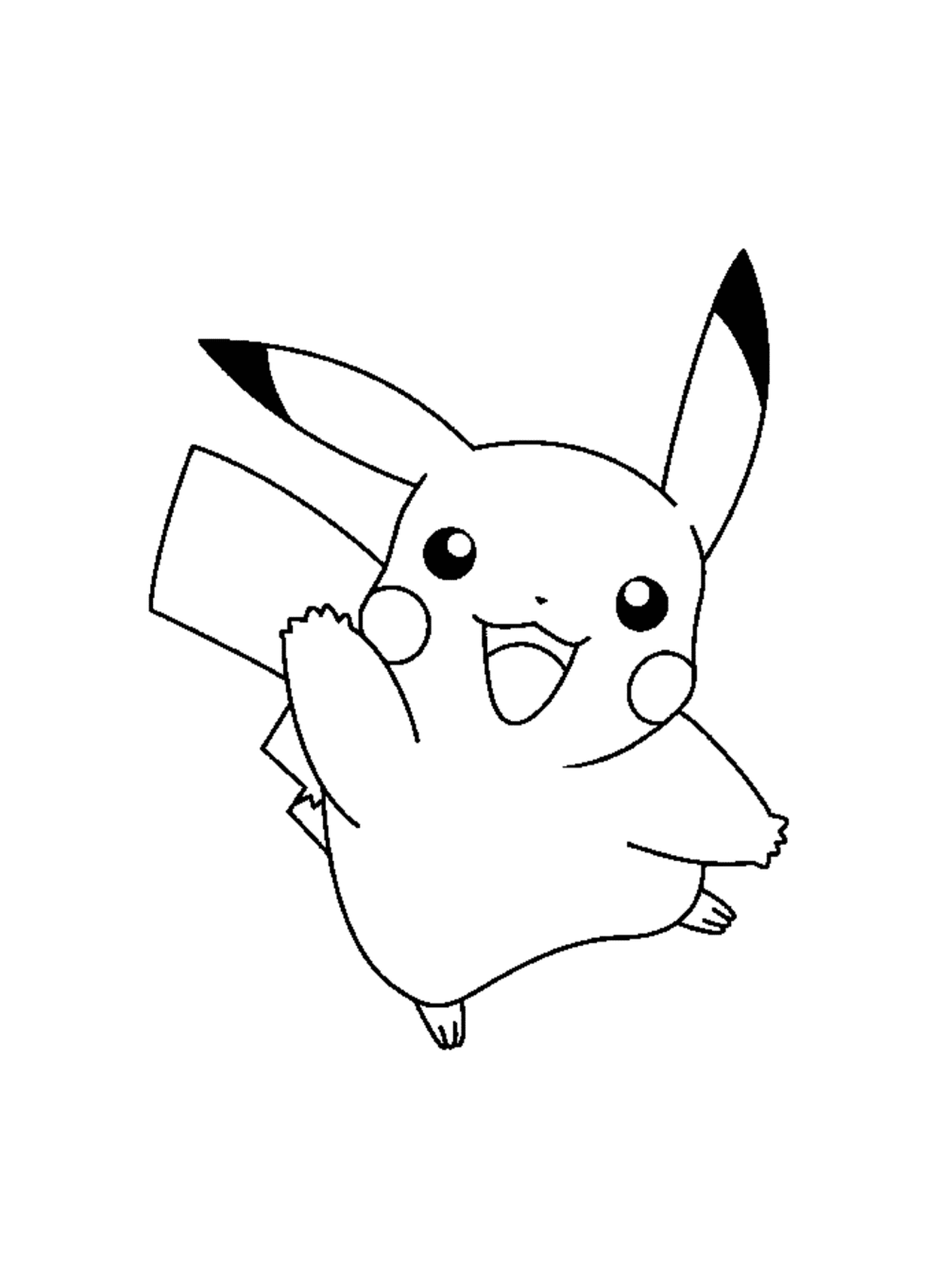  Pikachu feliz e energético 