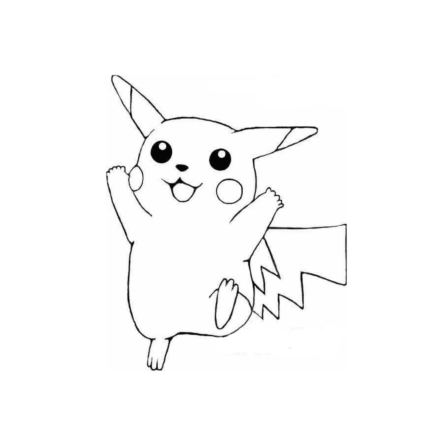  Pikachu em versão fácil de desenhar 