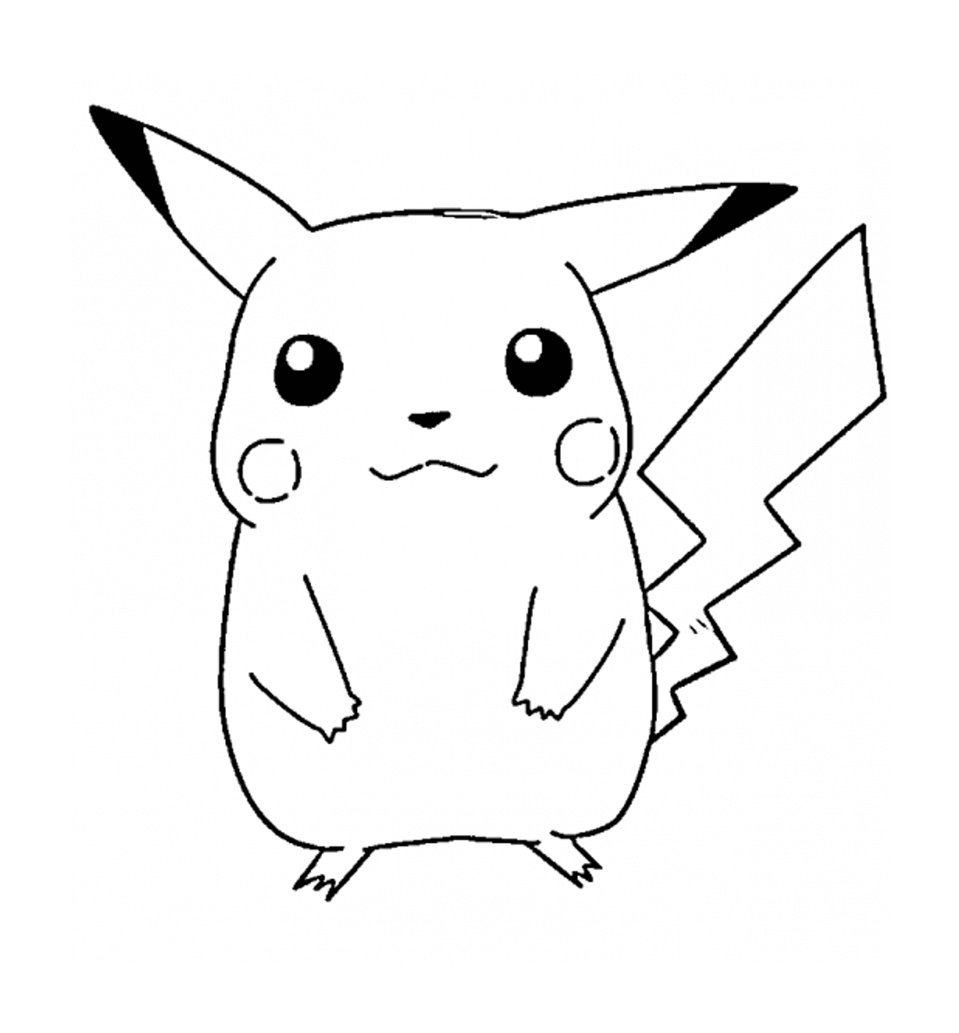 Pikachu 可爱的打印 