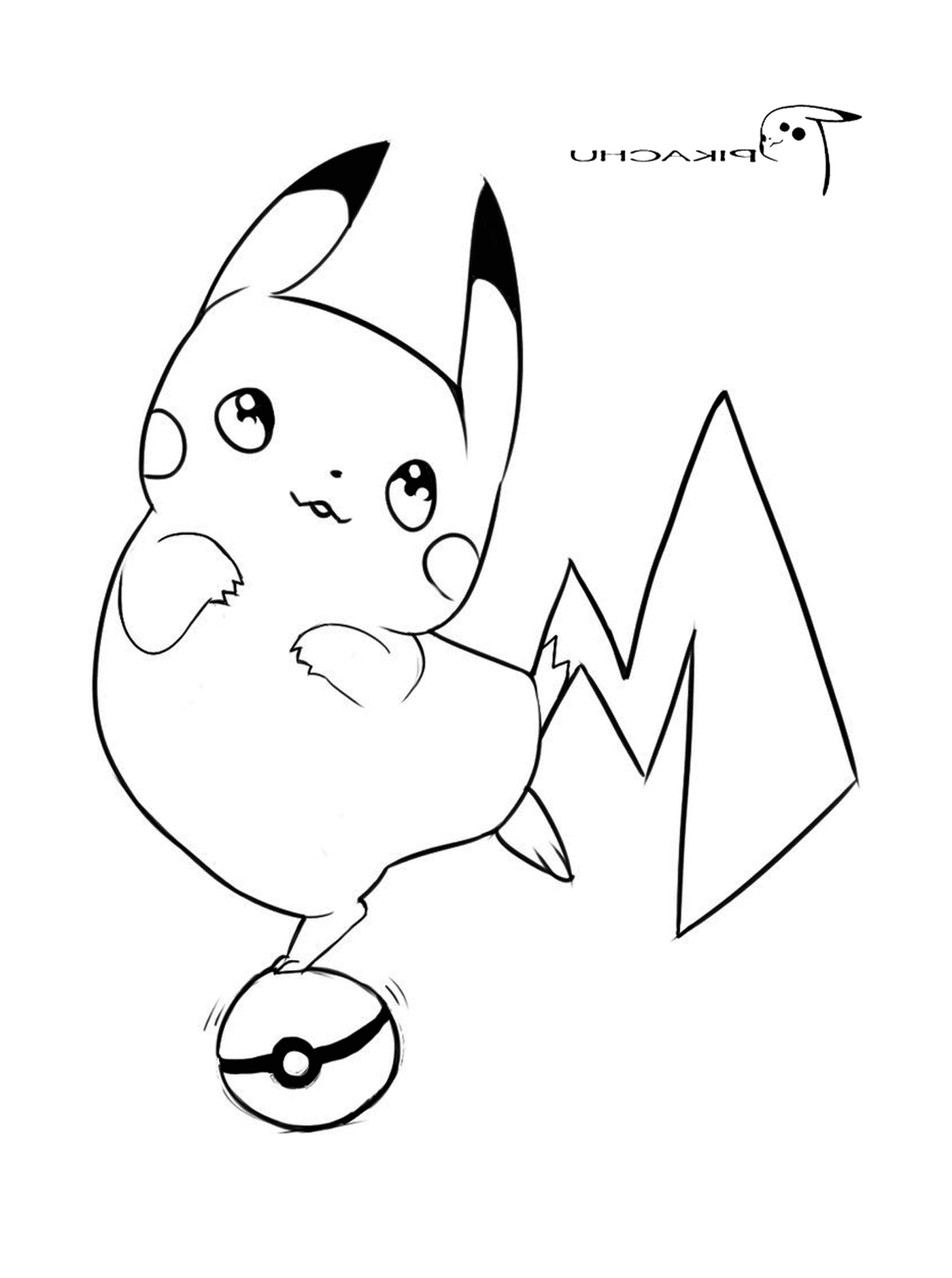  Pikachu com uma expressão orgulhosa 