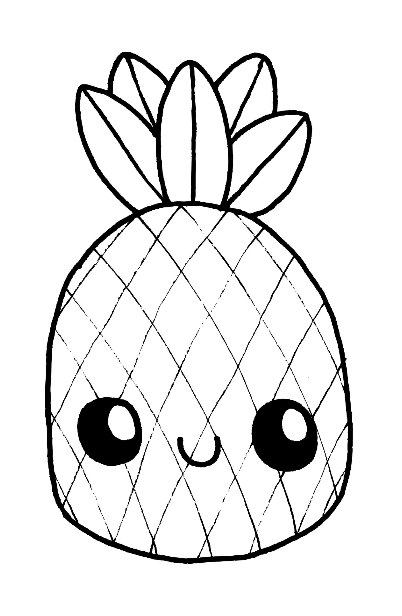  可爱可爱可爱的菠萝,为儿童教育数学游戏提供数字 