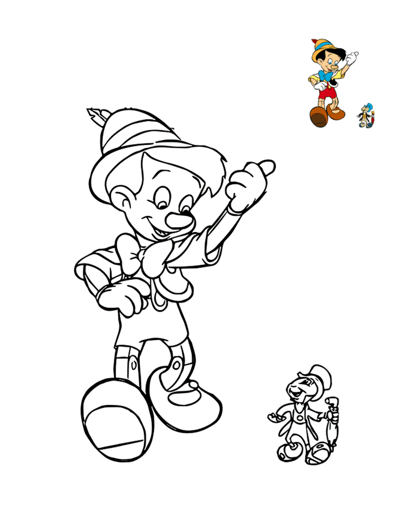  Pinocchio和Jimini 板球,伴侣 