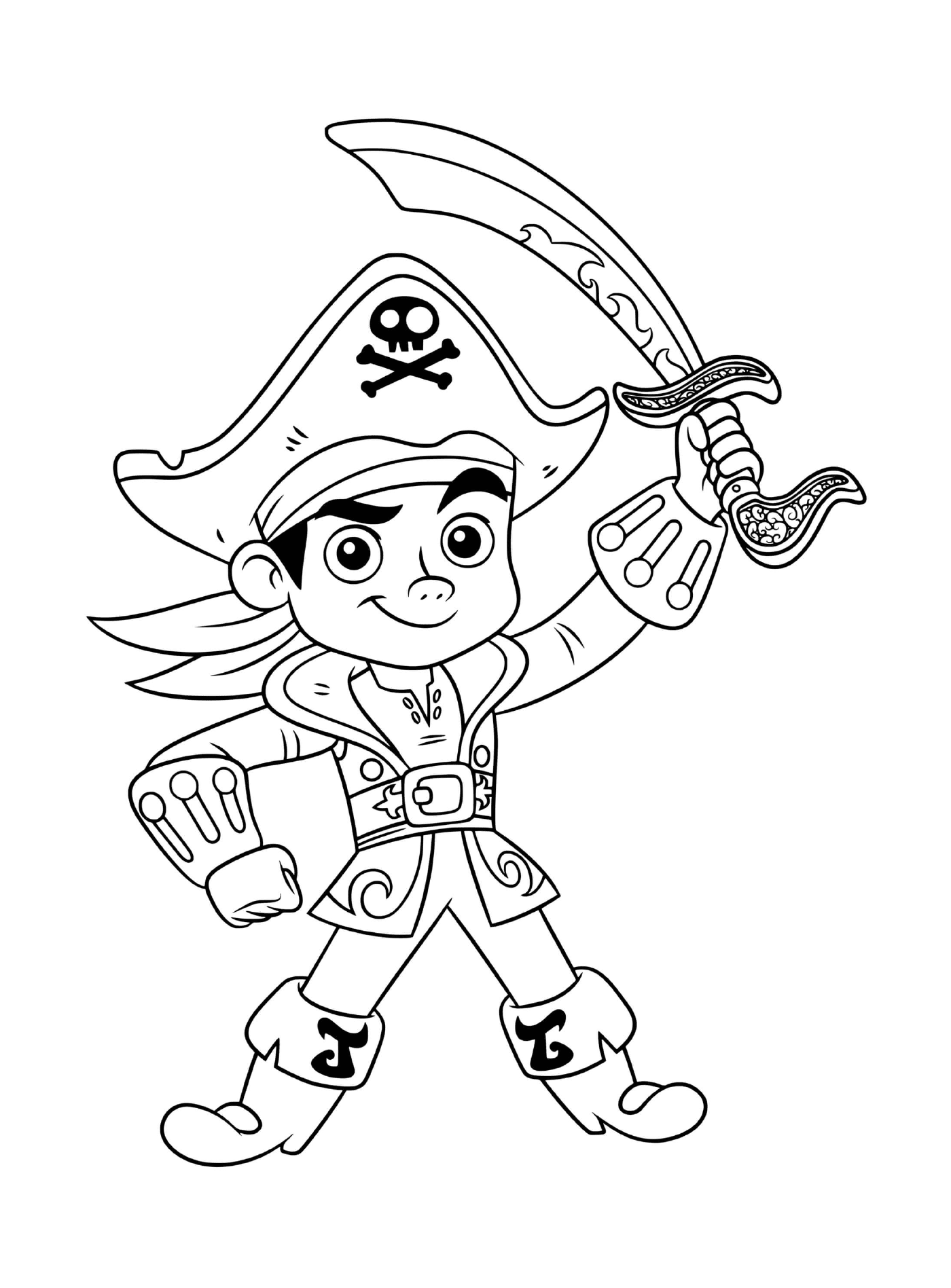  menino pirata Jack brave 