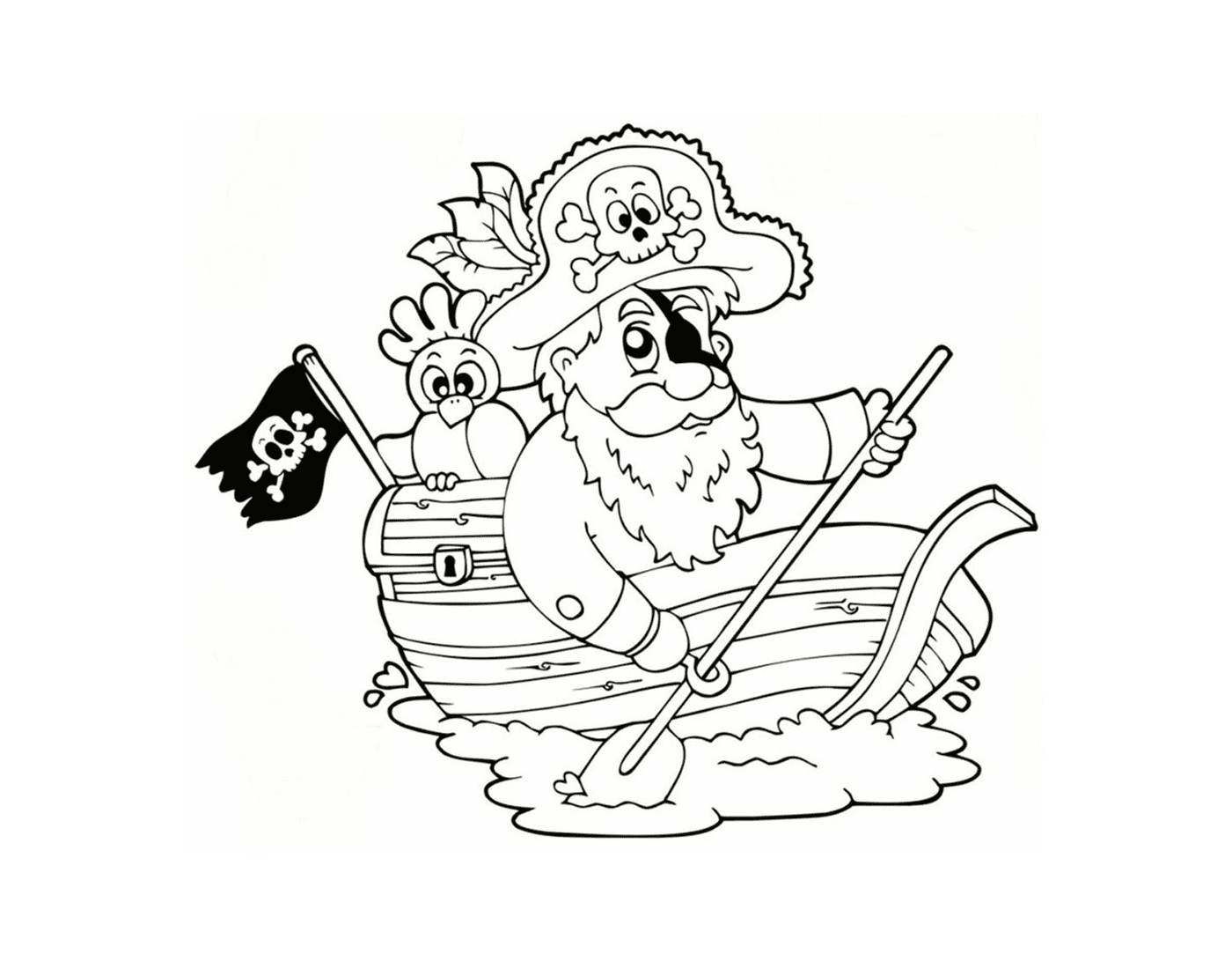  Barco pirata para crianças 