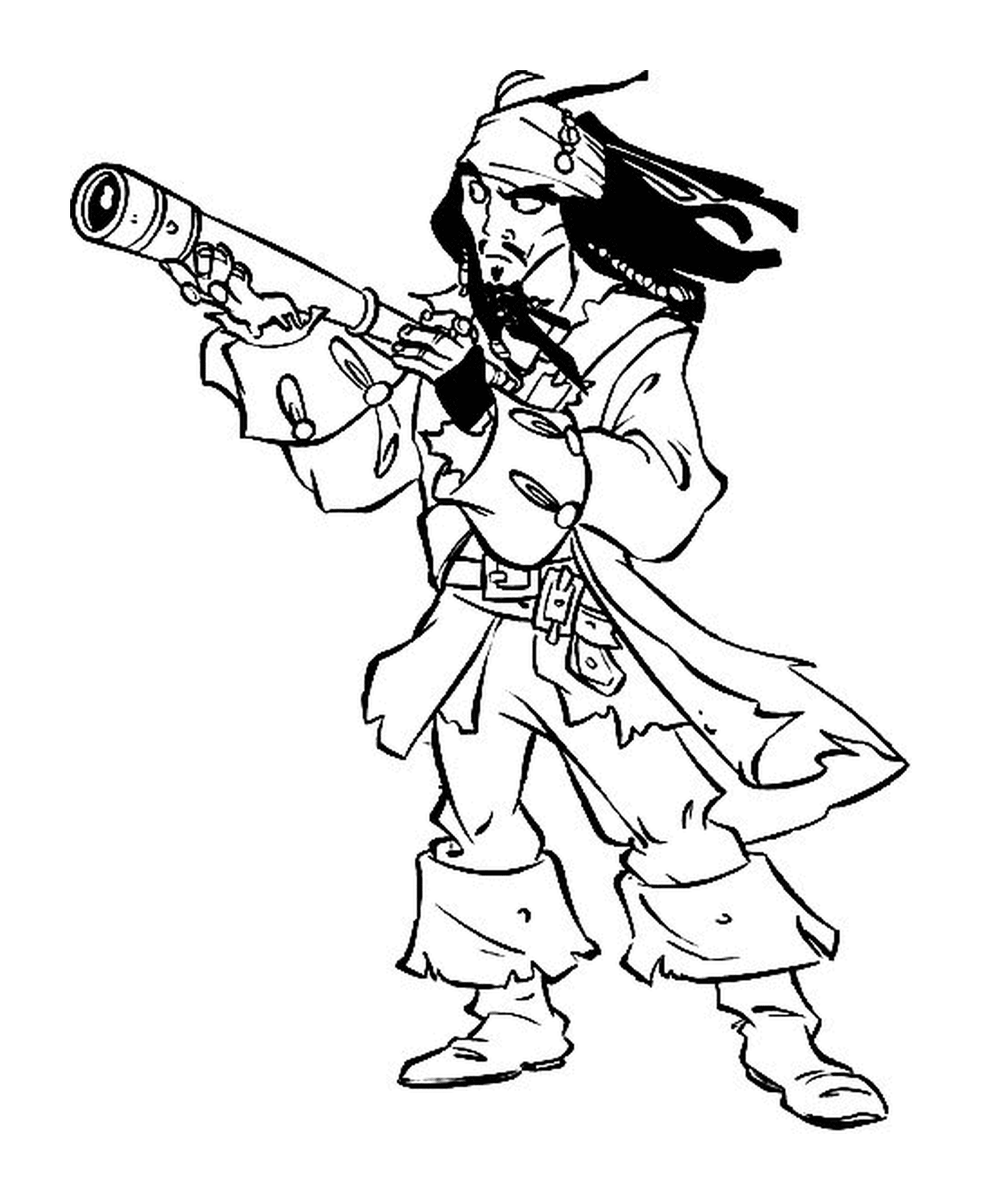  Jack Sparrow com sua longa visão 
