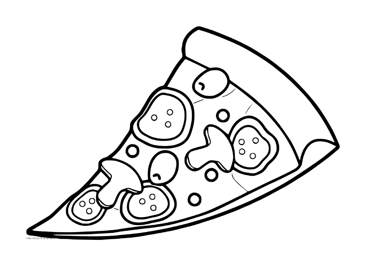  بيتزا مع الطّمام والفطر 