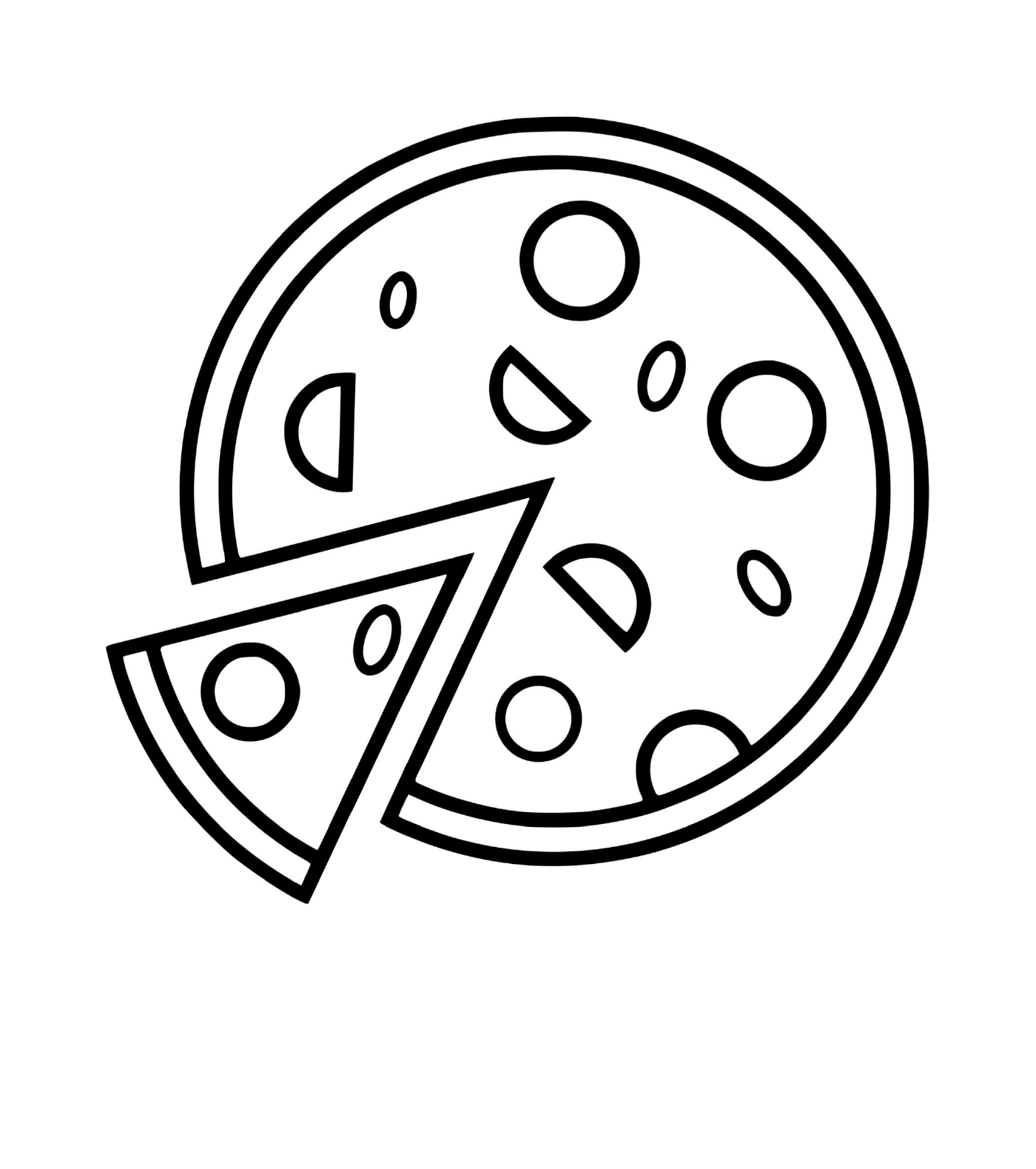  Pizza simples com molho de tomate e mozzarella 
