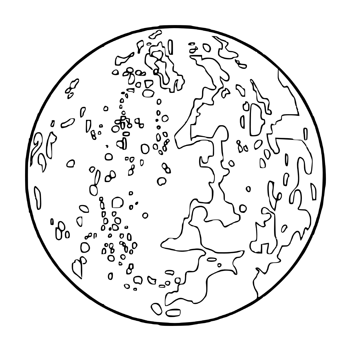  Lua com muitas crateras 