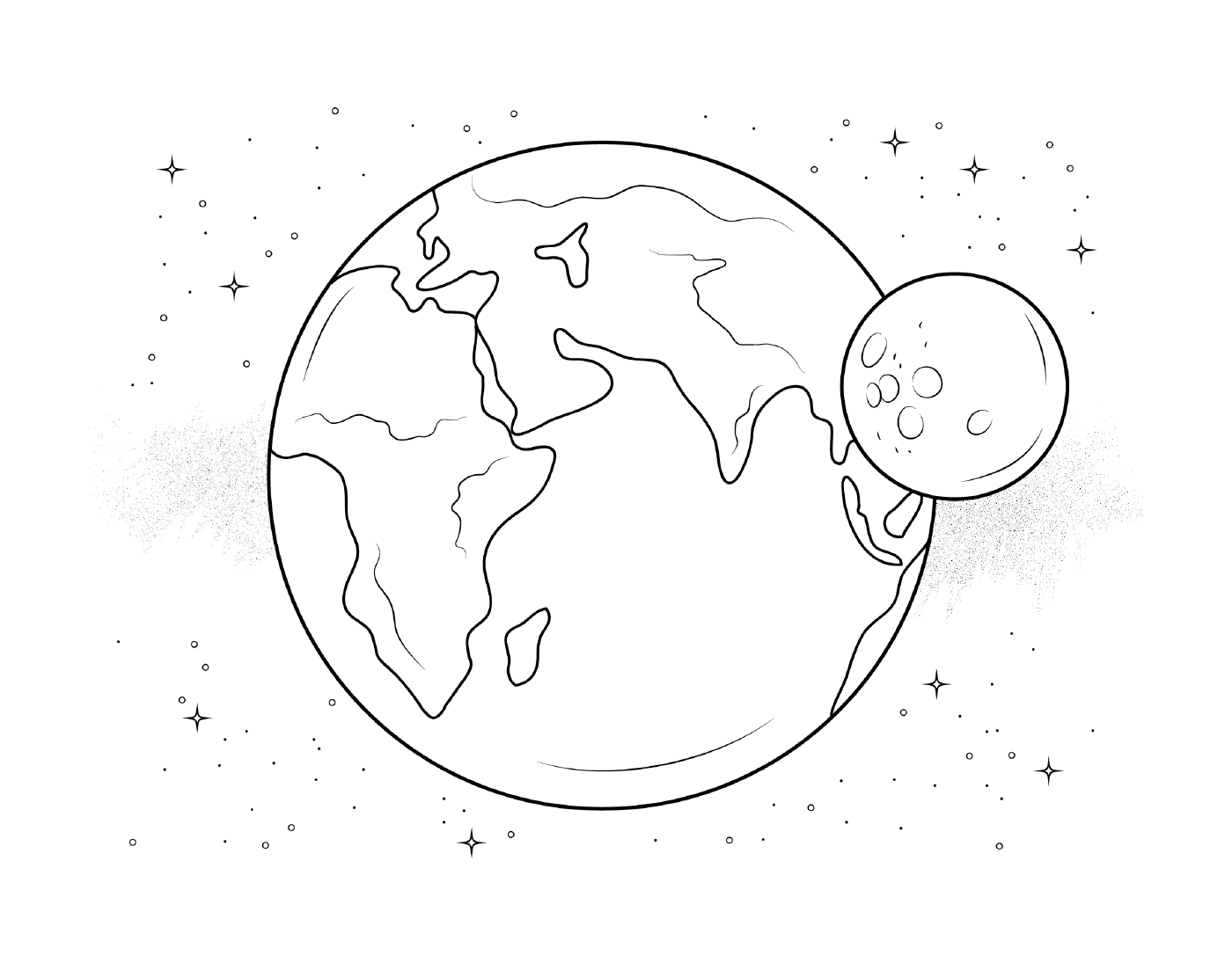  Lua e Terra no Espaço 