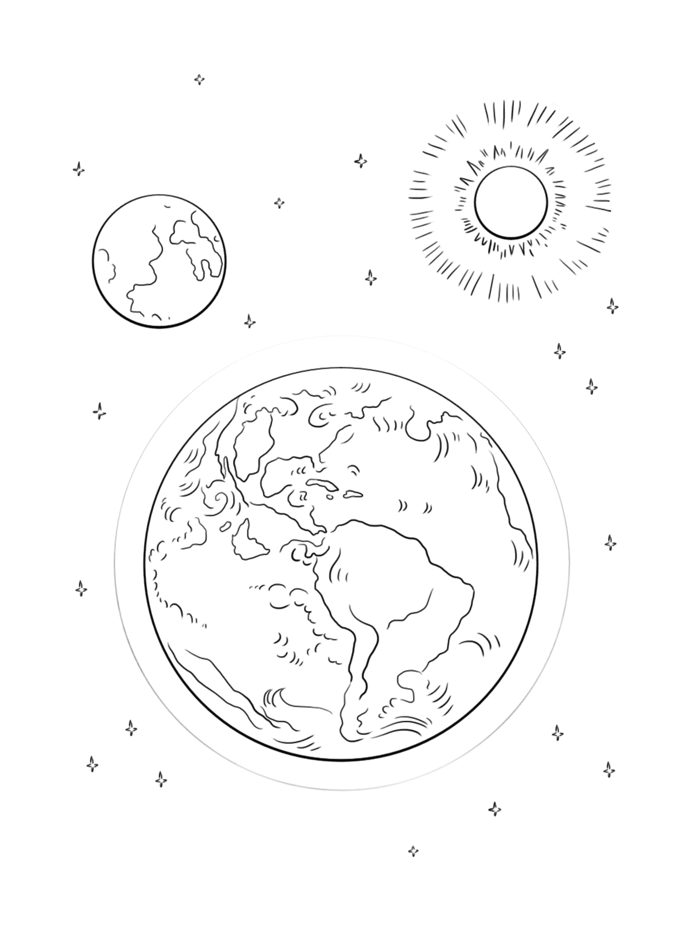  Terra e Sol no Espaço 