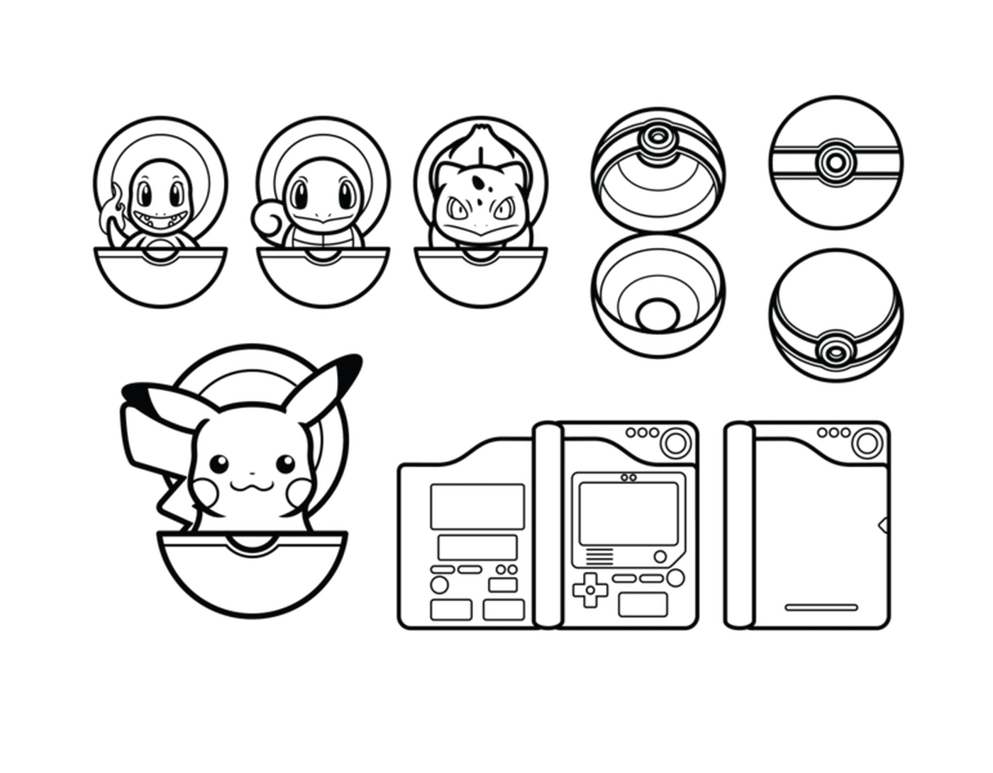  Pikachu e Pokéball, diversidade de ilustrações cativantes 