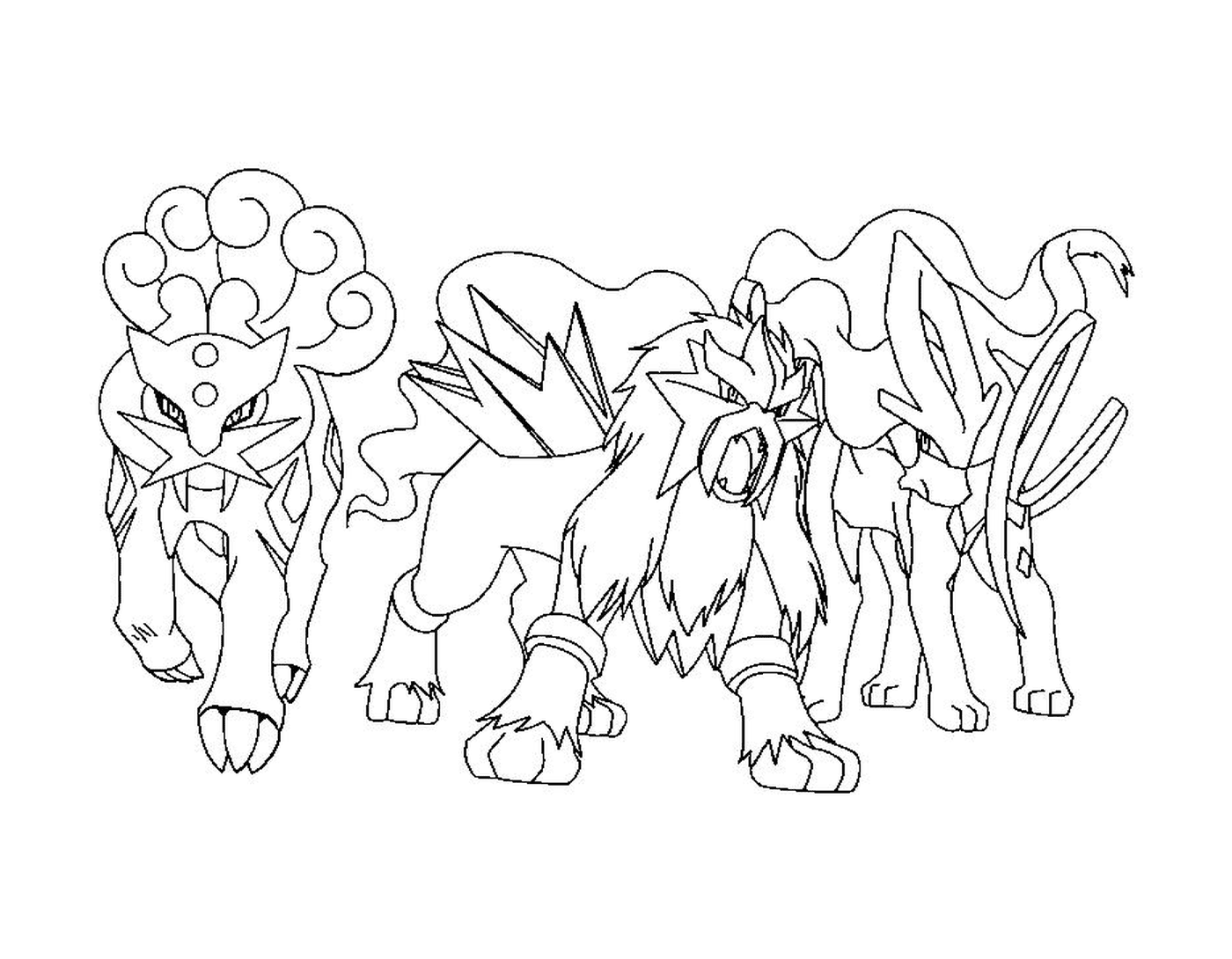  Mega Pokémon, trio variado 