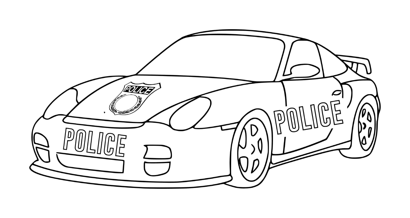  Porsche carro de corrida polícia 