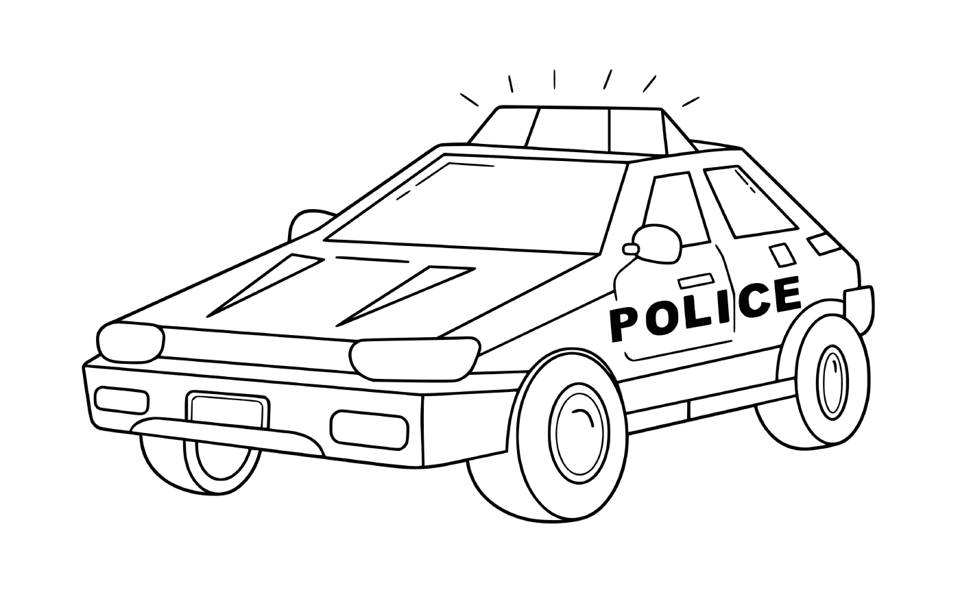  Carro de polícia de estilo quadrado de transporte 