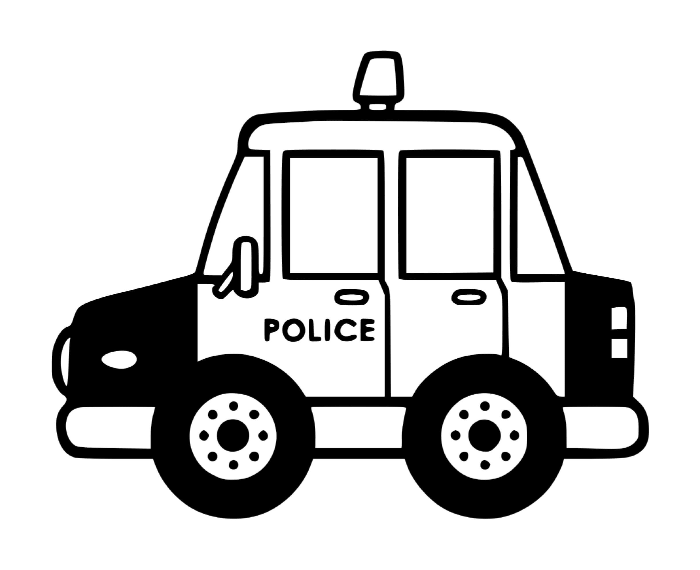  Veículo a motor da polícia materna 