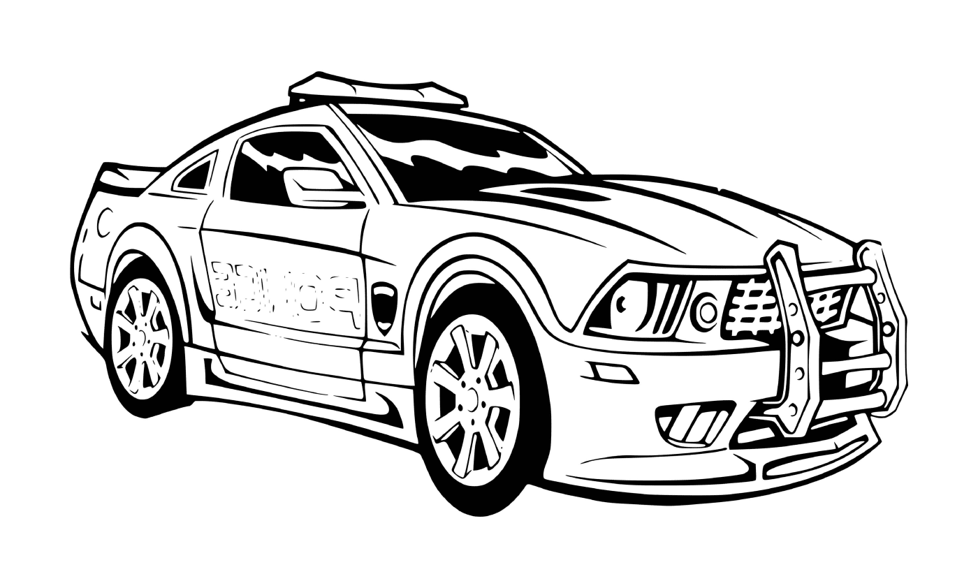  Carro de polícia de esportes Mustang Ford 