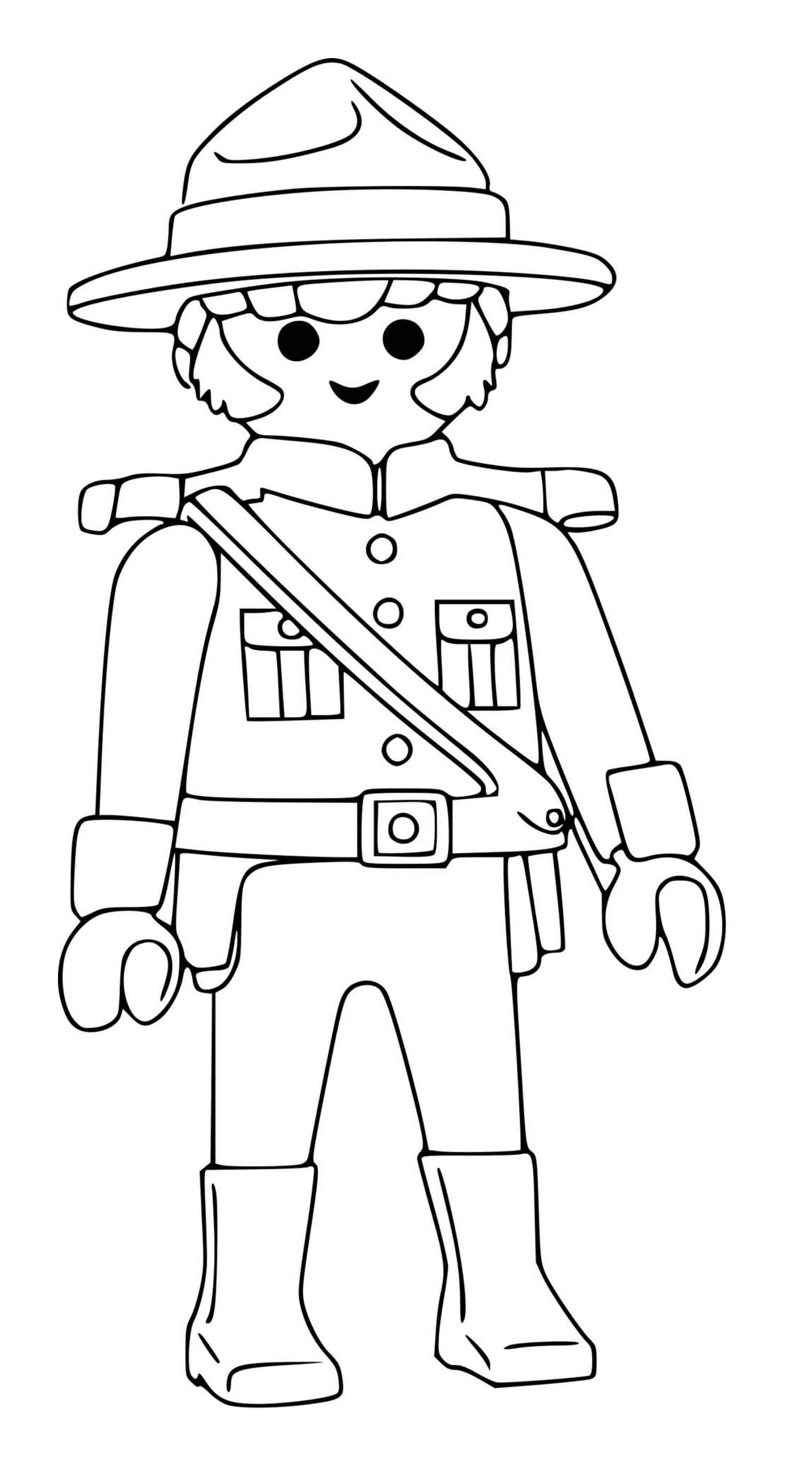  Personagem Playmobil : Oficial de polícia canadense 