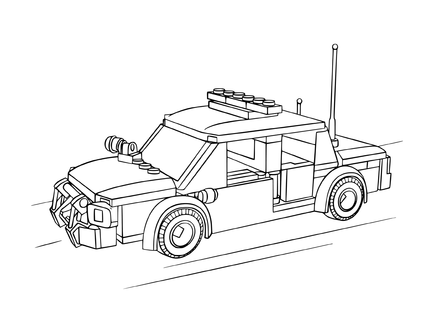  Lego veículo da polícia 