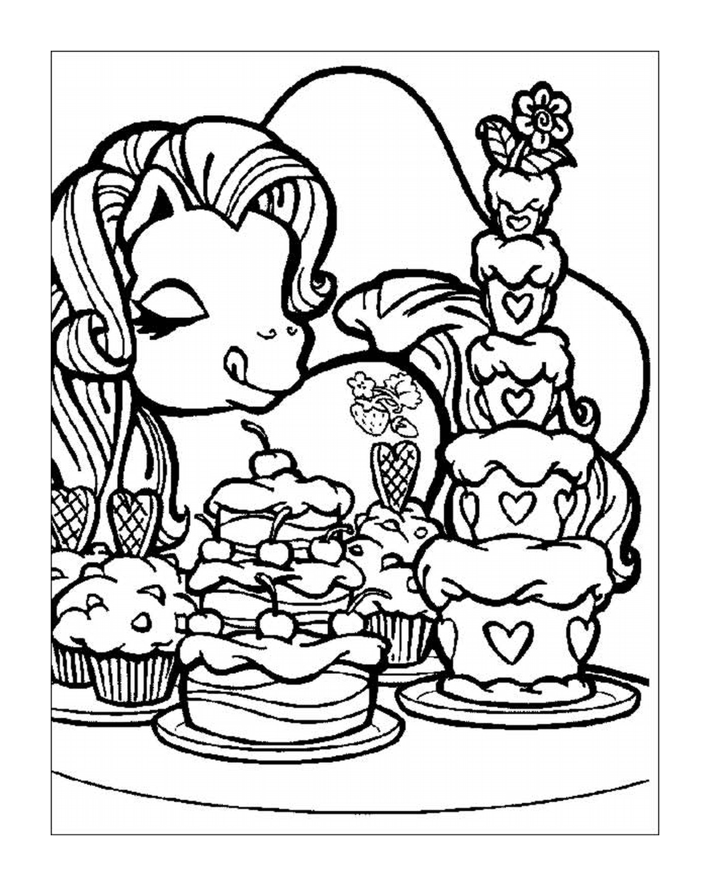  My Little Pony, pônei e deliciosos bolos 