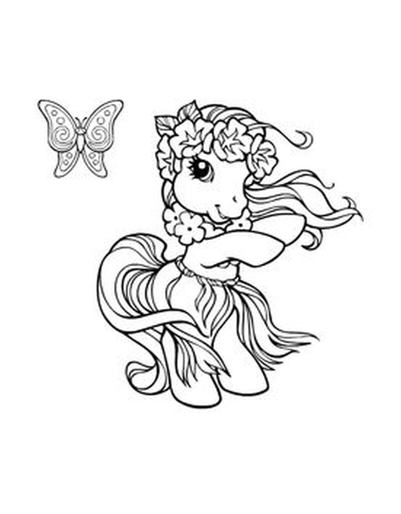  My Little Pony, bonito com borboleta 