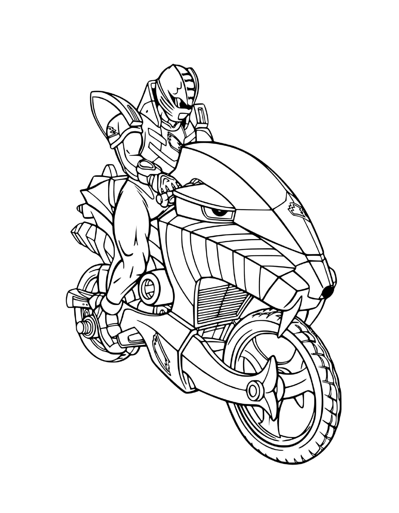  Speed Power Rangers Motocicleta 