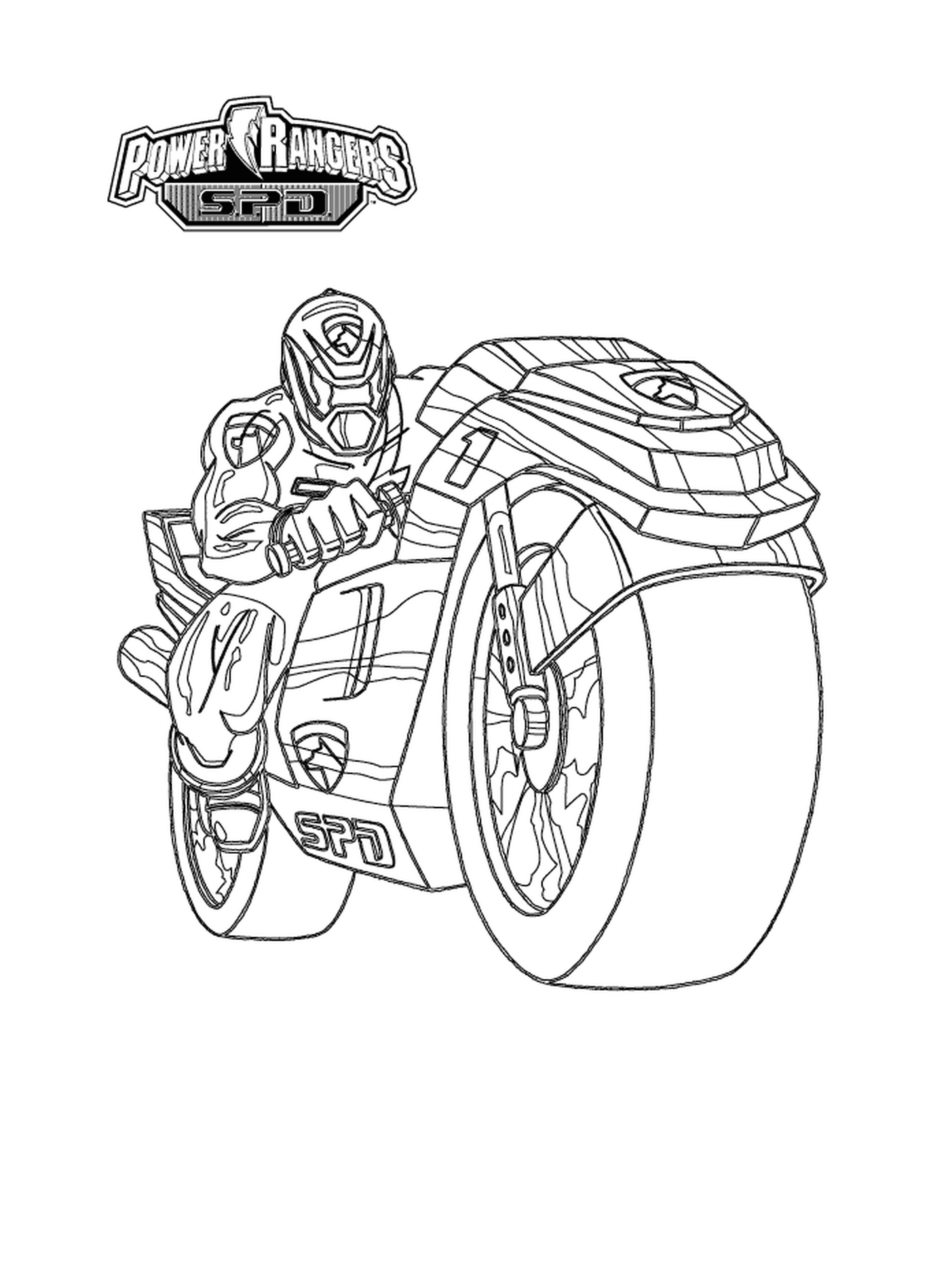  Power Rangers motocicleta 