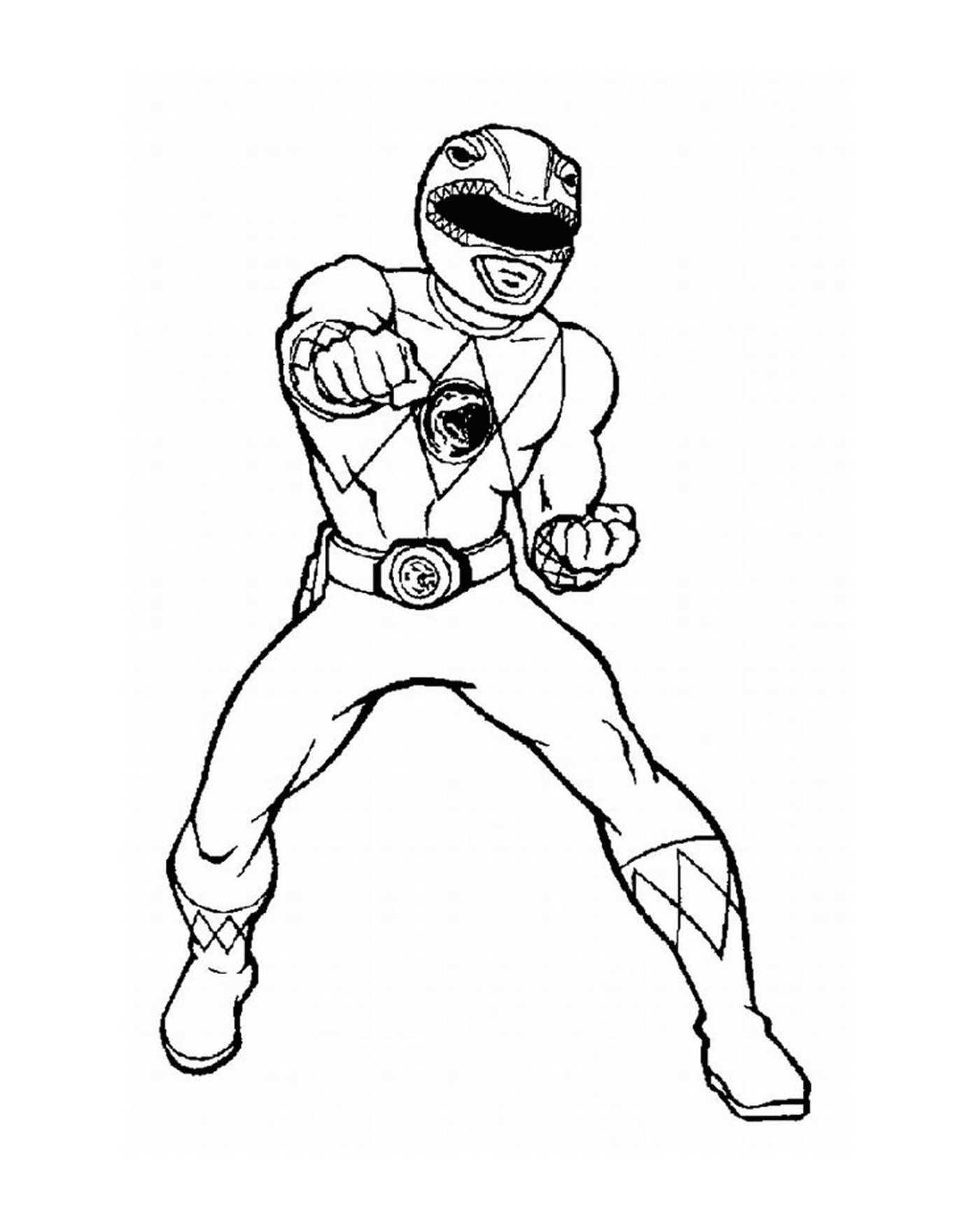  Power Ranger da Selva Fury praticando karatê 