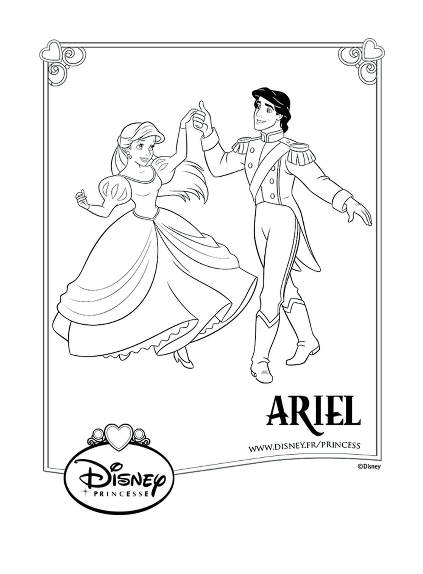  Ariel, uma princesa dançando 