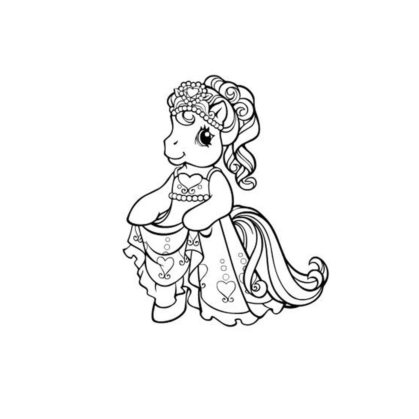  राजकुमारी की पोशाक में छोटी लड़की 