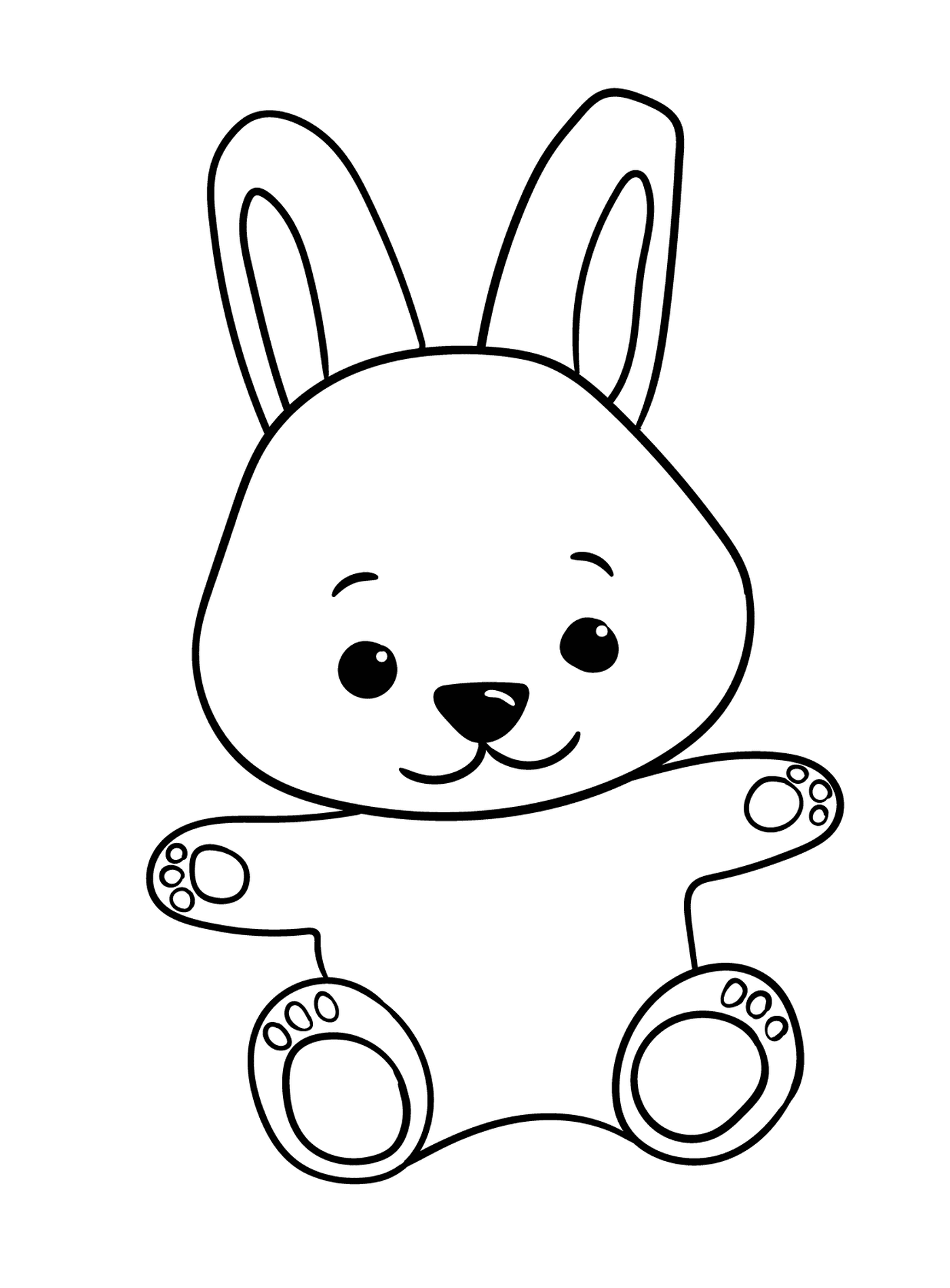  儿童非常可爱的婴儿兔子 