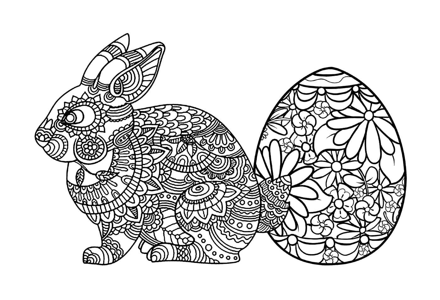  复活节兔子曼达拉 