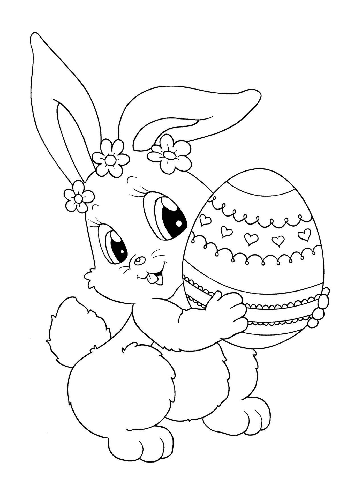  复活节兔子与鸡蛋 