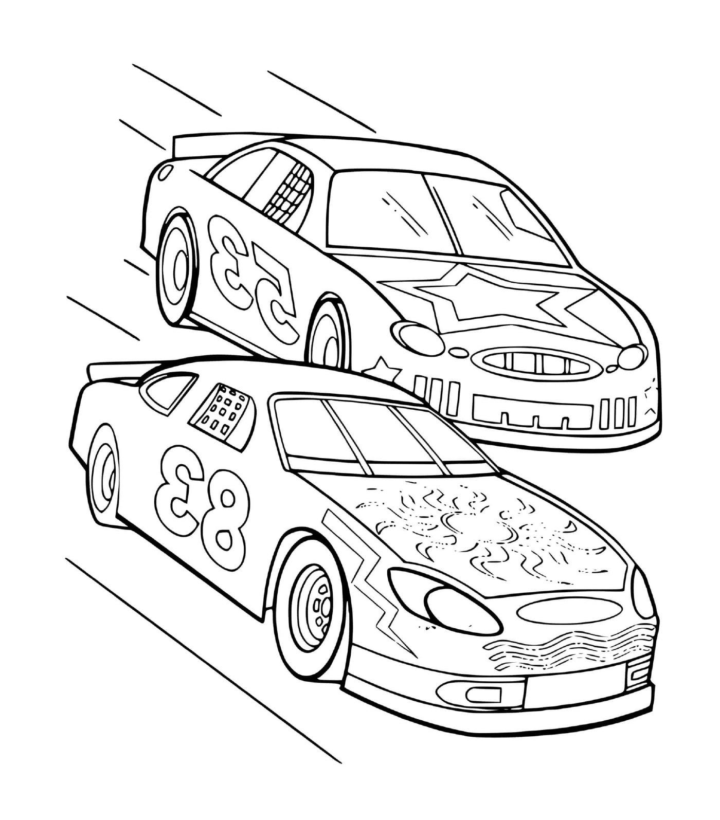  dois carros de corrida 