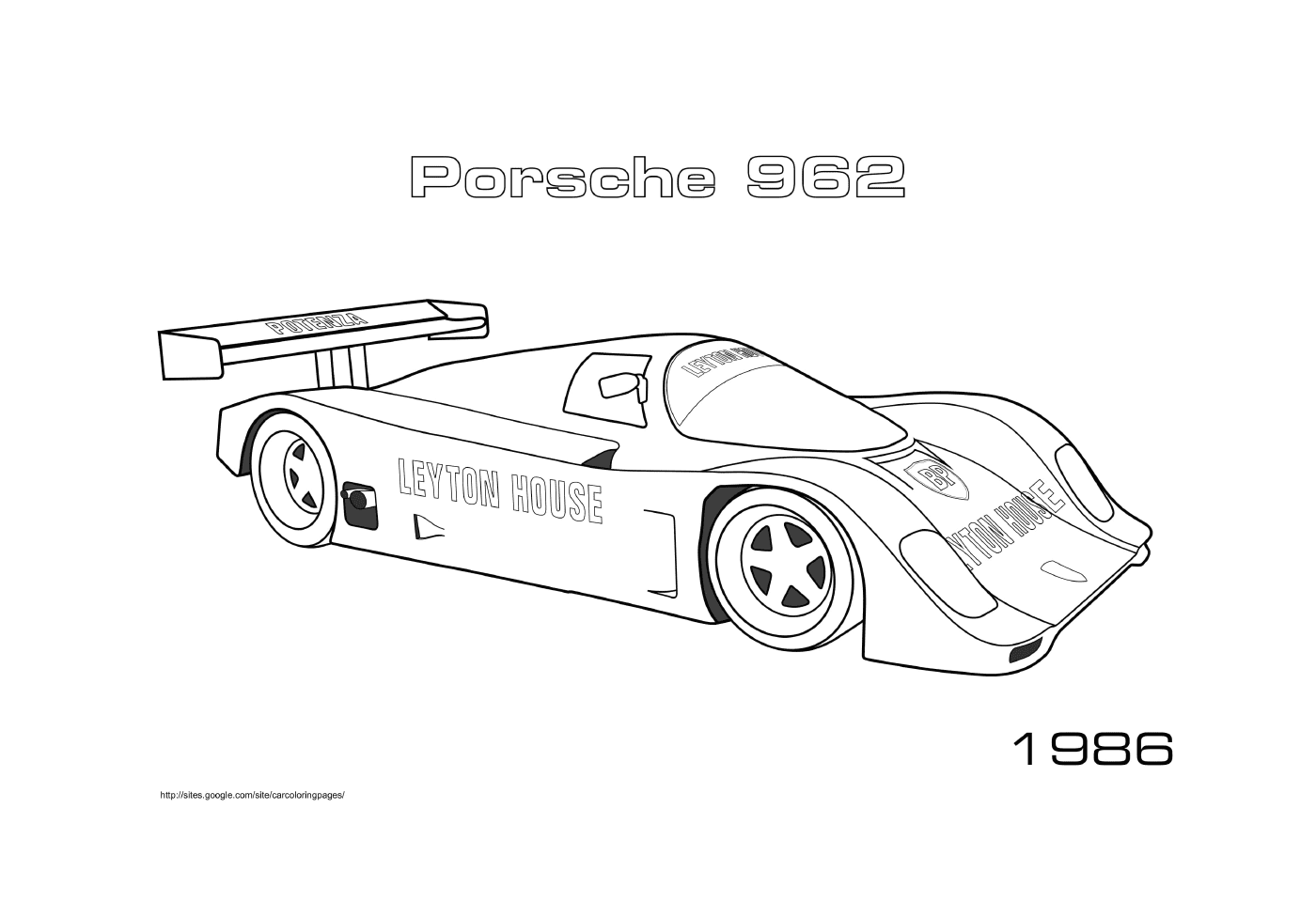  Porsche 962 1986 Porsche 962 