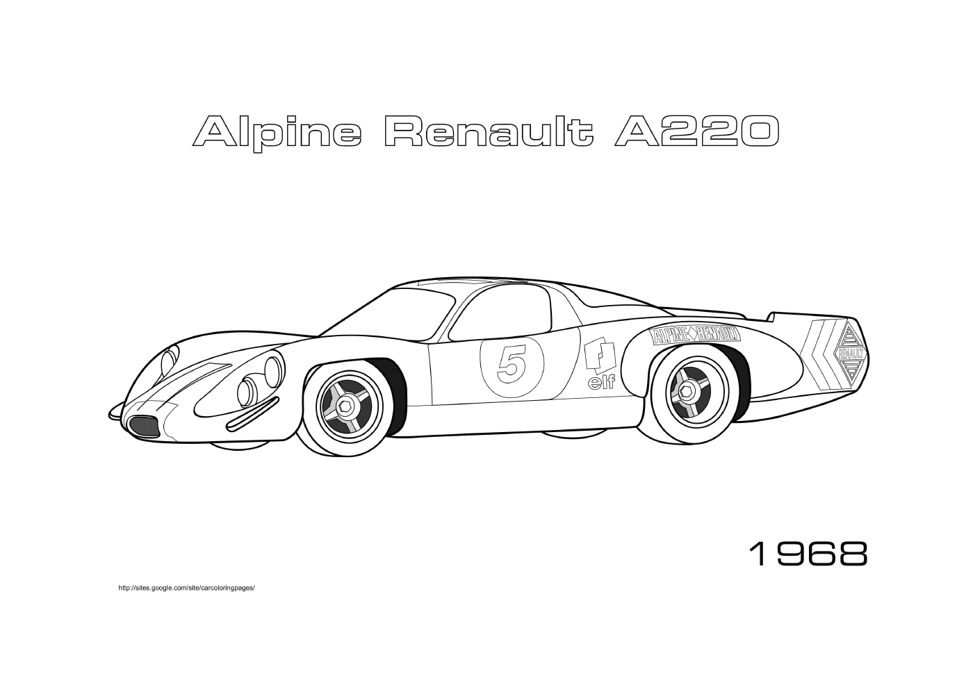  Alpine Renault A220 de 1968 
