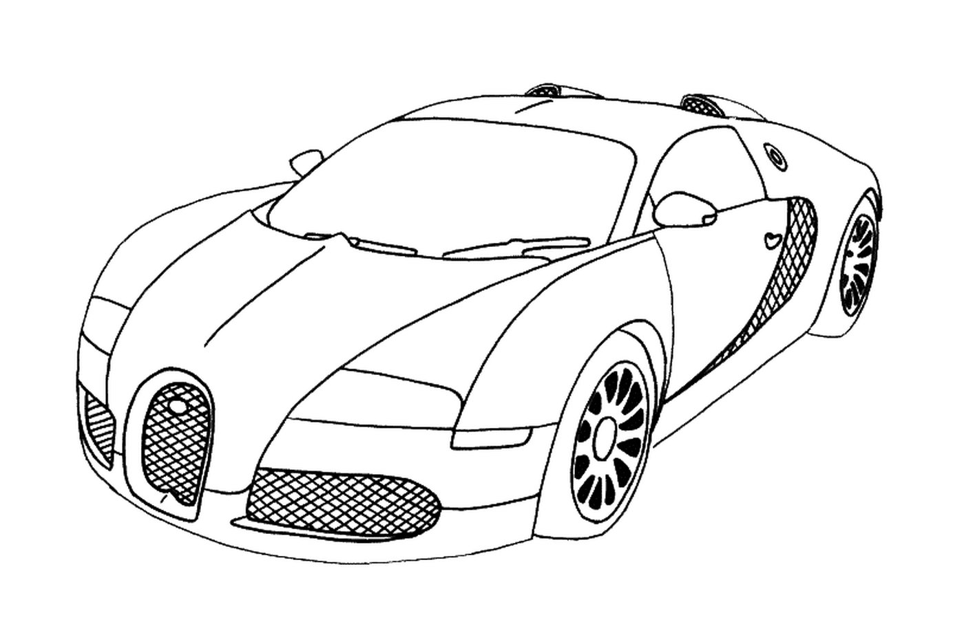  Bugatti para colorir 