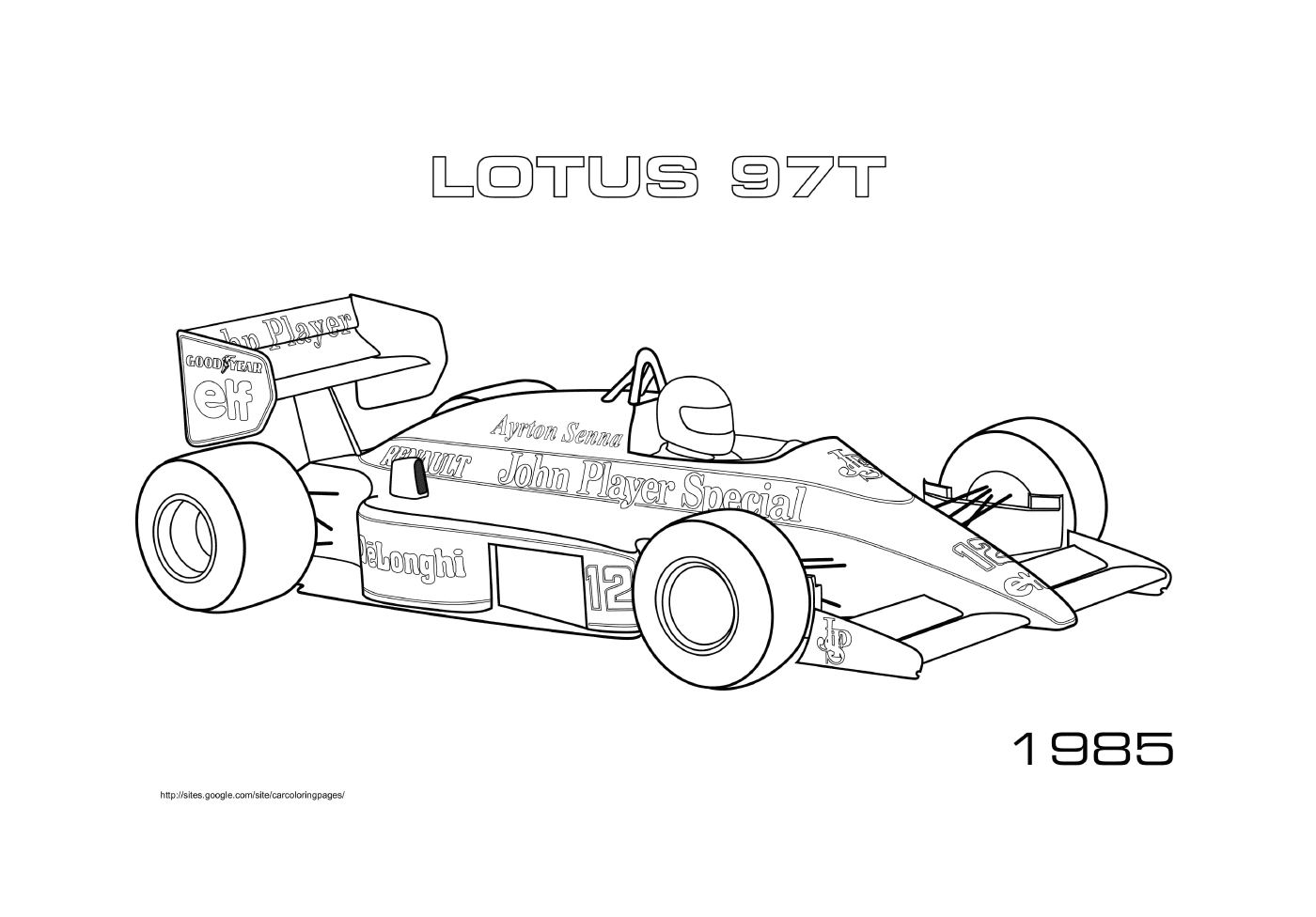  Lotus 97t de 1985 