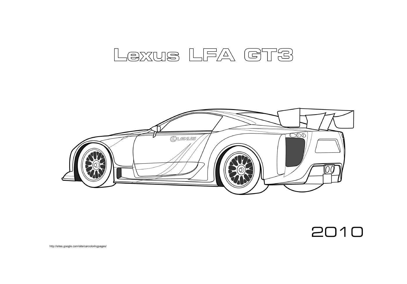 Lexus Lfa Gt3 de 2010 