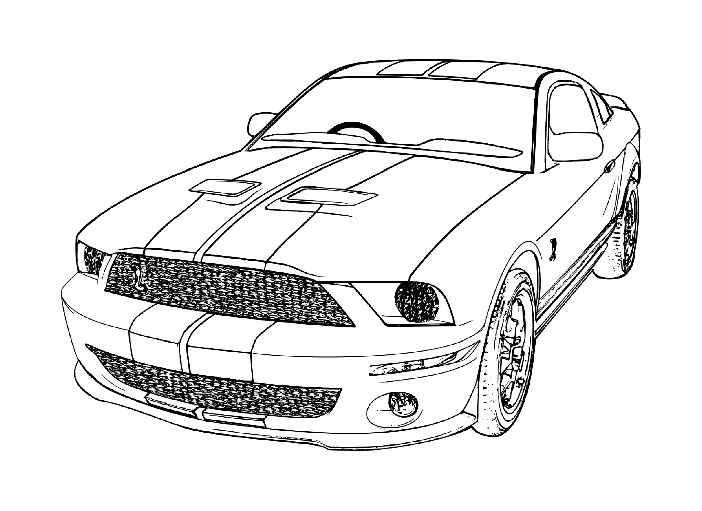  Ford Mustang carro de corrida 