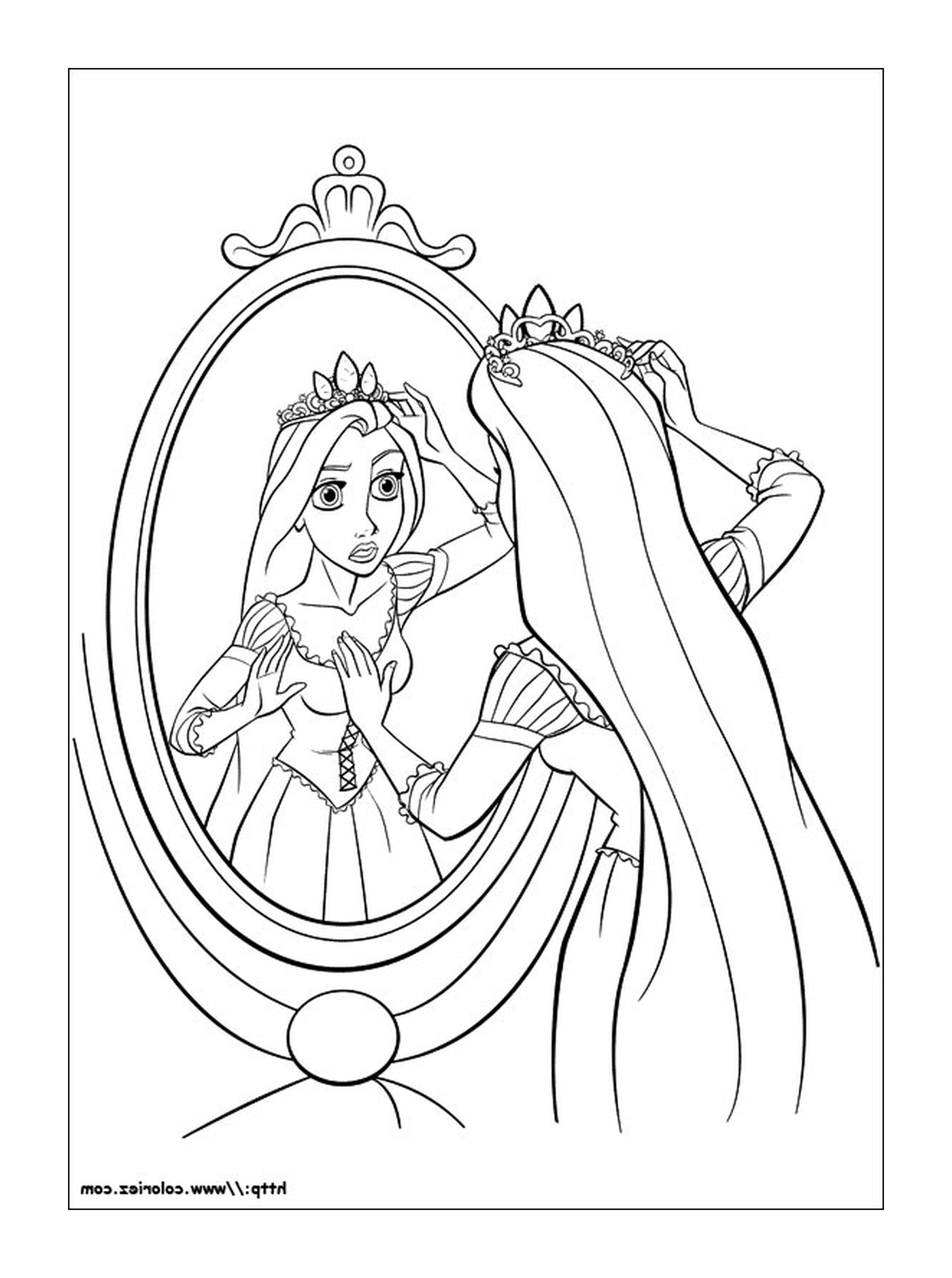  Princesa Raiponce, coroa majestosa 