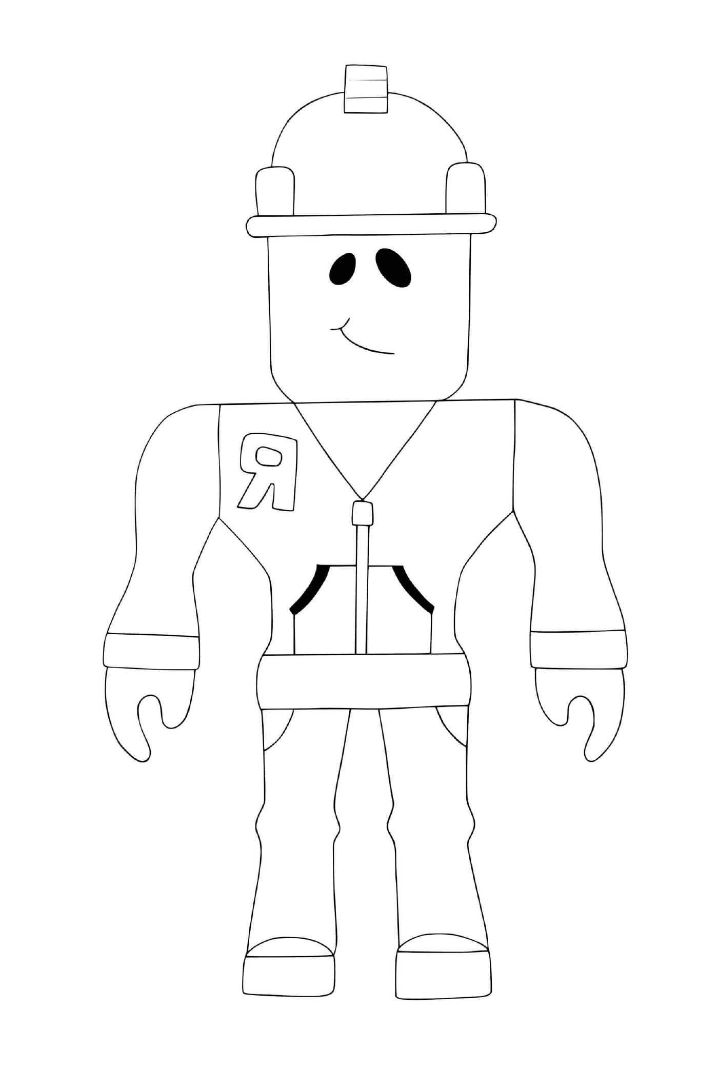  Builderman Roblox em uniforme 