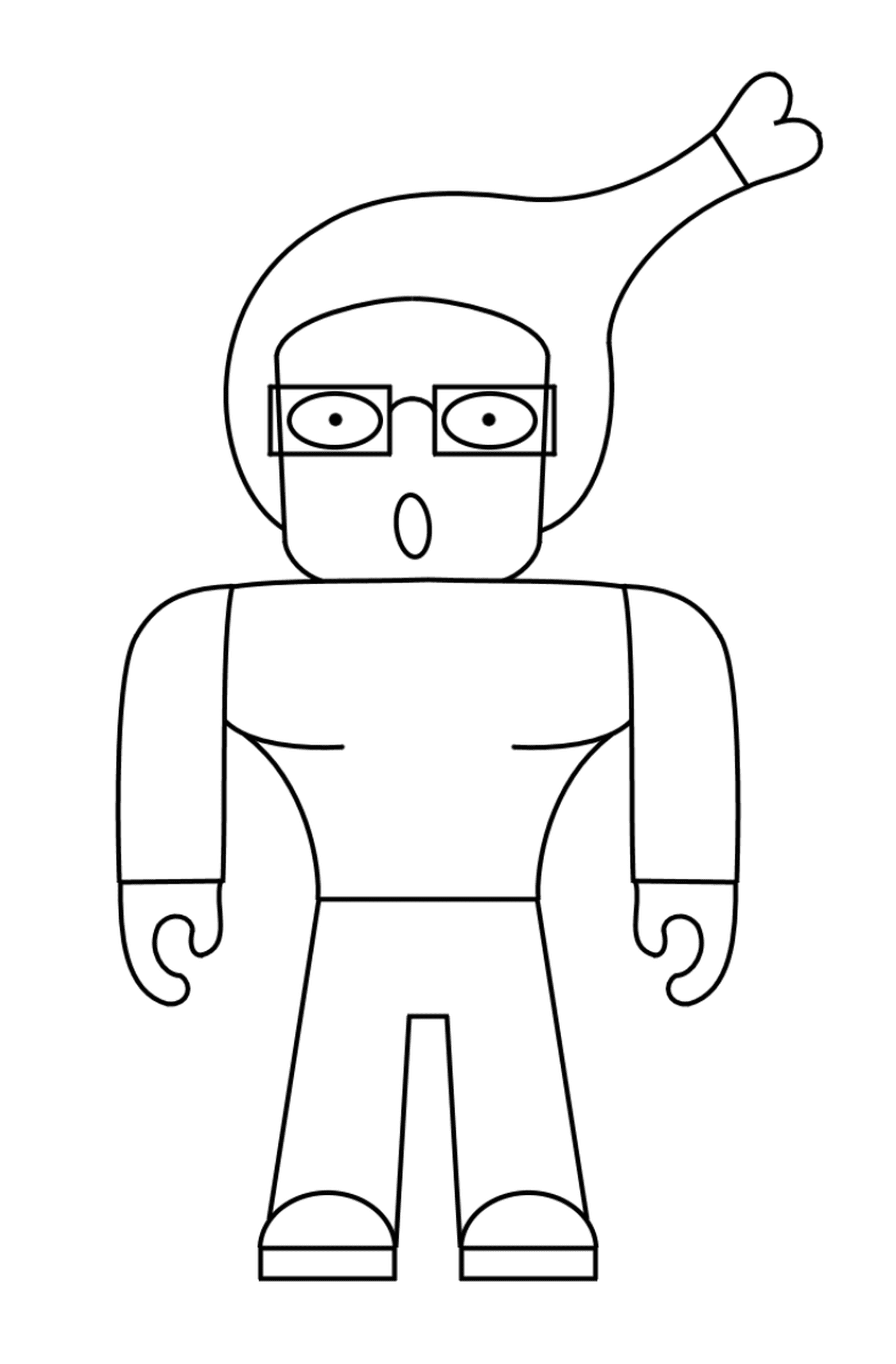  Estranho personagem humano Roblox 