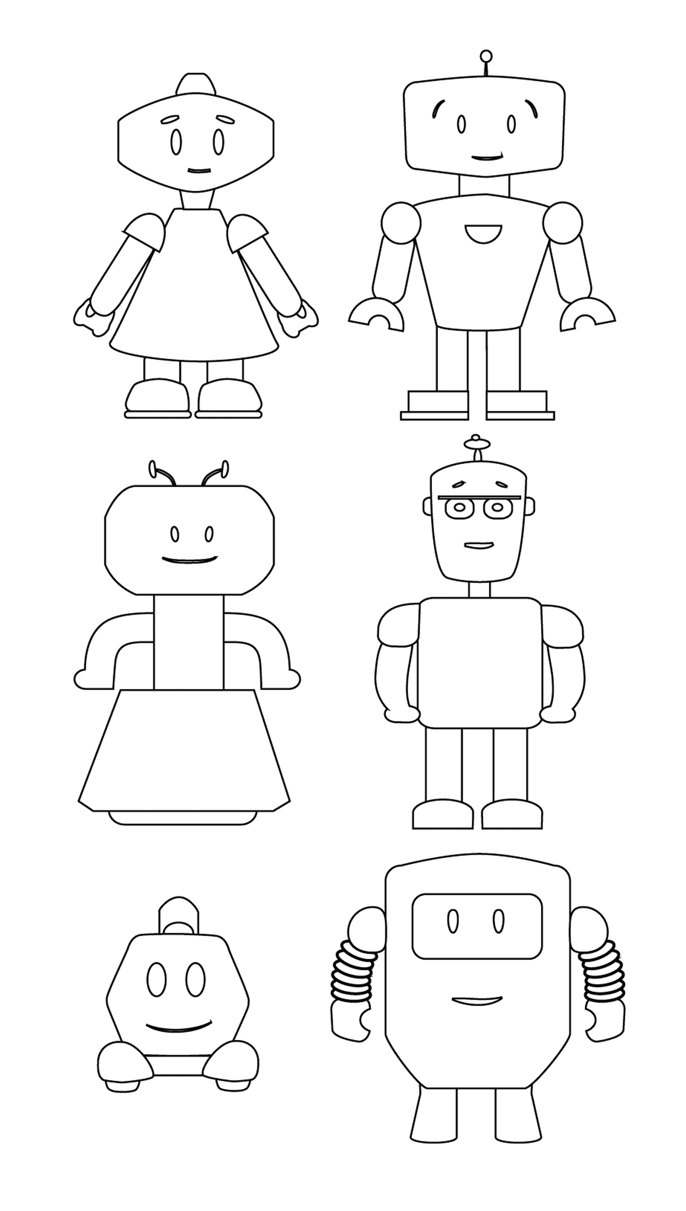  Família de robôs adoráveis 
