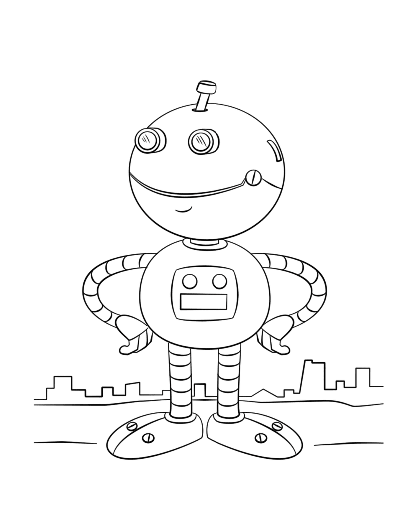  Robô de desenhos animados por Lena London 