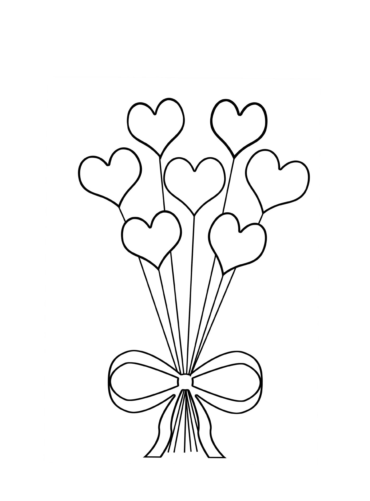  balão em forma de coração Bouquet 